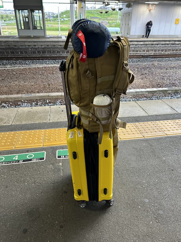 キャンプ後の荷物